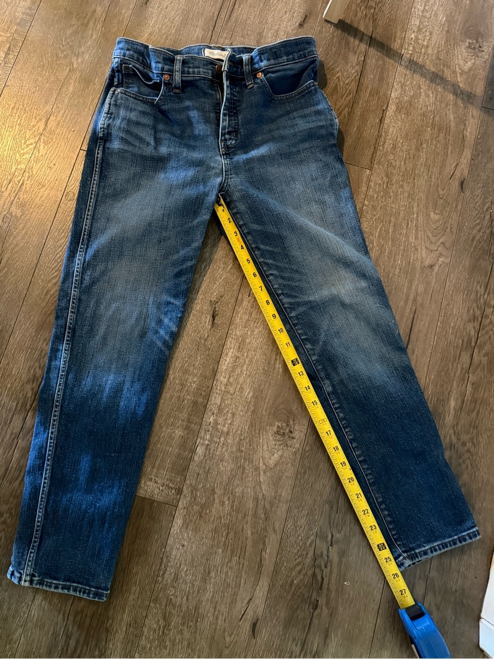Madewell Women's Dark Blue Straight Jeans